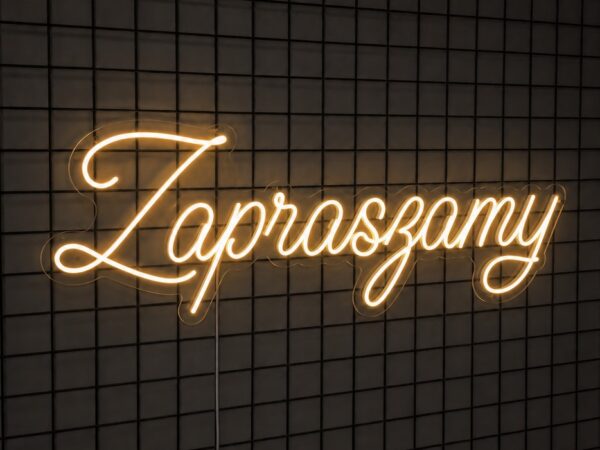 neon LED Zapraszamy do sklepu i lokalu usługowego